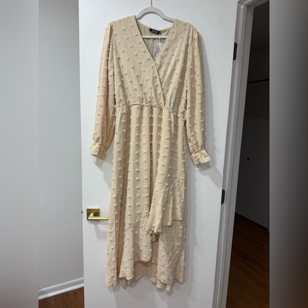 Elegant Cream Women's Dress- NWT
